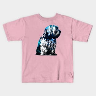 Floof Havanese Stencil Design Kids T-Shirt